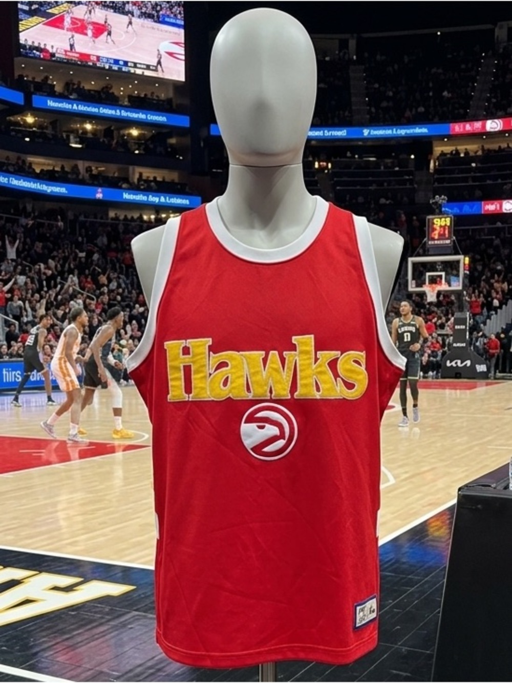 VTG Atlanta Hawks NBA Hardwood Classics Jersey - Majestic - Size 2XL